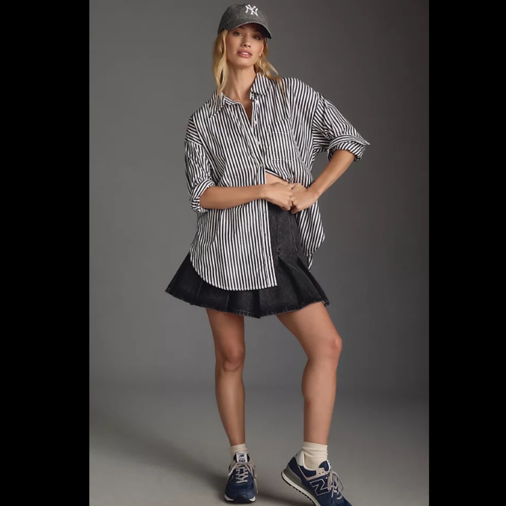 Anthropologie Maeve The Bennet Buttondown Shirt - Picture 3 of 4